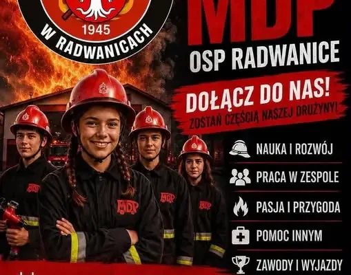 Młodzieżowa Drużyna Pożarnicza w Radwanicach zaprasza na zbiórkę