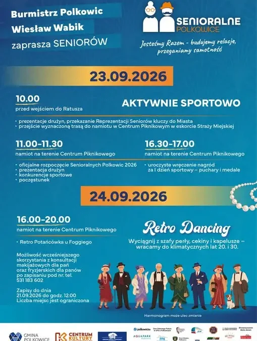 Senioralne Polkowice 2026: dwa dni sportu, tańca i wspólnej zabawy