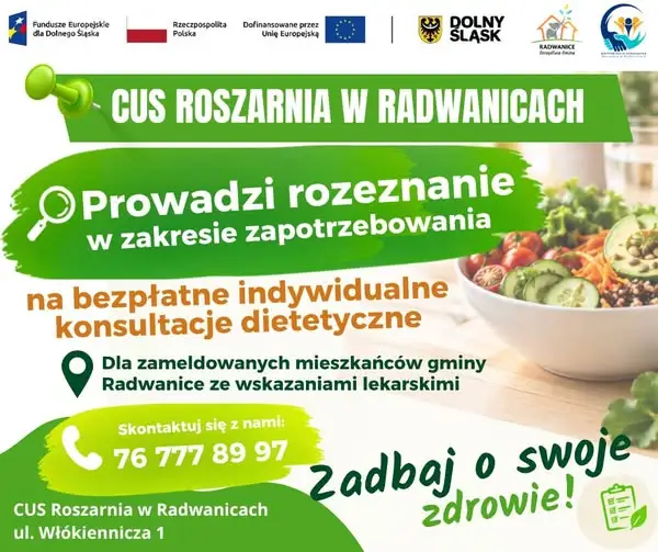 Radwanice badają zapotrzebowanie na indywidualne konsultacje dietetyczne