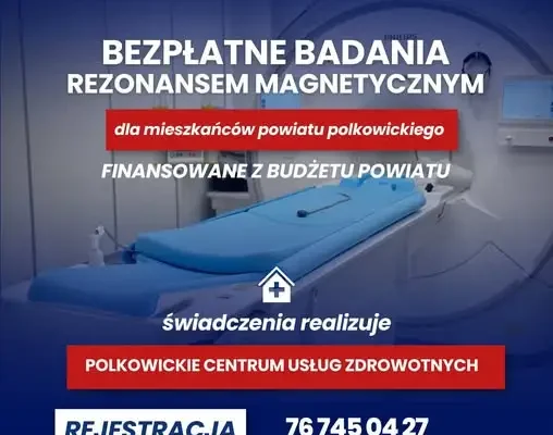 Powiat polkowicki finansuje bezpłatny rezonans magnetyczny dla mieszkańców gminy Grębocice