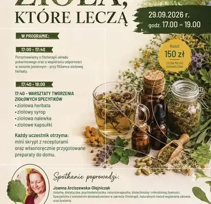 Warsztaty ziołowe w Suchej Górnej – naucz się robić własne specyfiki