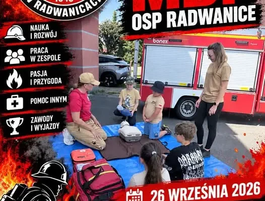 OSP Radwanice zaprasza na zbiórkę Młodzieżowej Drużyny Pożarniczej