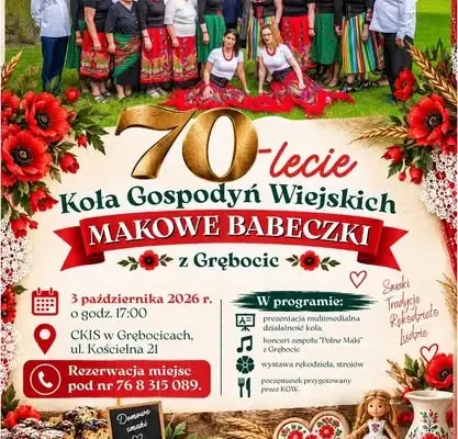 70 lat Koła Gospodyń Wiejskich „Makowe Babeczki” z Grębocic – wyjątkowa wystawa w Galerii Spichlerz