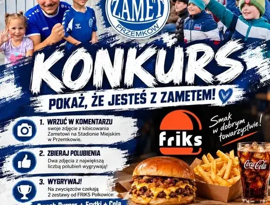 Konkurs kibicowski z Friks Polkowice – wygraj zestaw Smash Burger!