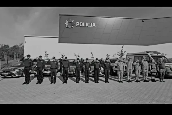 Polkowice: Służby mundurowe oddały hołd podkom. Natanowi Sieroniowi