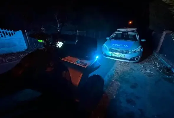 Nocne poszukiwania w gminie Przemków zakończone sukcesem. Zaginiona osoba odnaleziona na quadzie