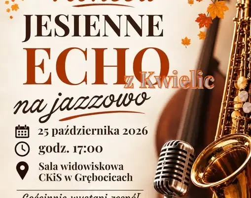 Jesienny koncert z jazzem w Grębocicach – wystąpi zespół MNMNSI