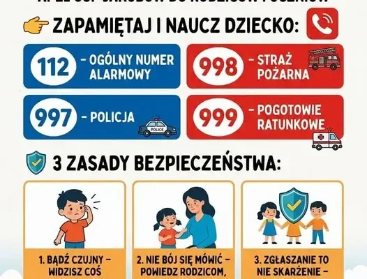 OSP Jakubów apeluje do rodziców i uczniów o rozmowy o bezpieczeństwie