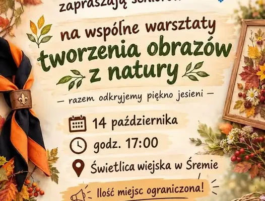 Warsztaty tworzenia obrazów z natury w Śremie – zapisy trwają