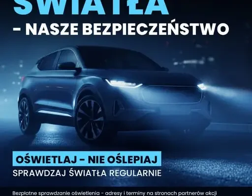 Bezpłatne sprawdzenie świateł w powiecie polkowickim – rusza kampania