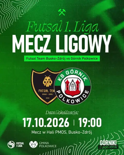 Futsal Team Busko-Zdrój zagra w sobotę. Transmisja live online