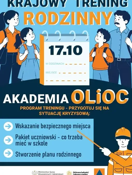 Krajowy Trening Reagowania Akademii OLiOC w powiecie polkowickim – bezpłatne punkty edukacyjne już w sobotę