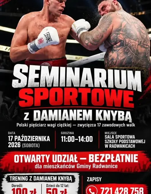 Seminarium bokserskie z Damianem Knybą w Radwanicach – już 17 października