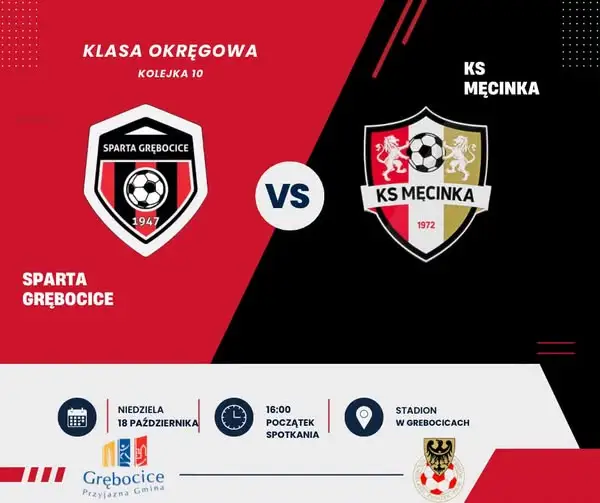 Sparta Grębocice podejmie KS Męcinka w niedzielnym meczu ligowym
