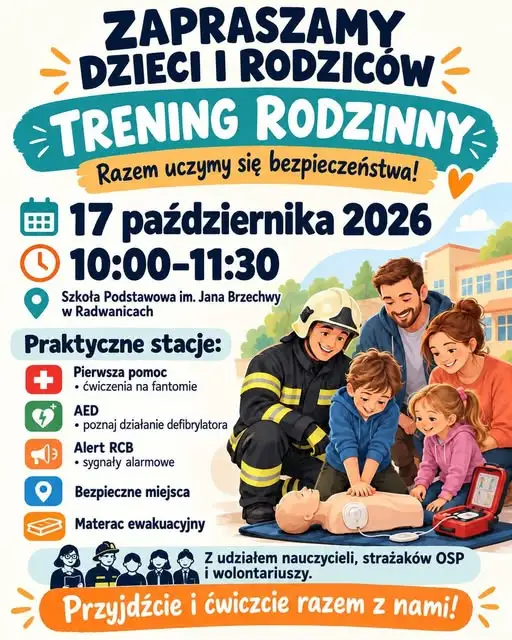 Trening Rodzinny w Radwanicach – ucz się bezpieczeństwa z dzieckiem