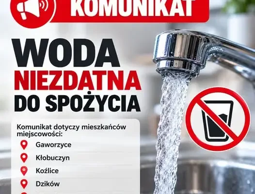 Gmina Gaworzyce: woda pitna dla mieszkańców po wynikach badań sanepidu