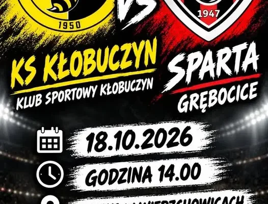 KS Grębocice zagra na wyjeździe z KS Kłobuczyn. Mecz w niedzielę o 14:00