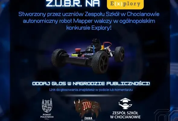 Uczniowie z Chocianowa w finale Explory. Głosuj na „Mapper”!