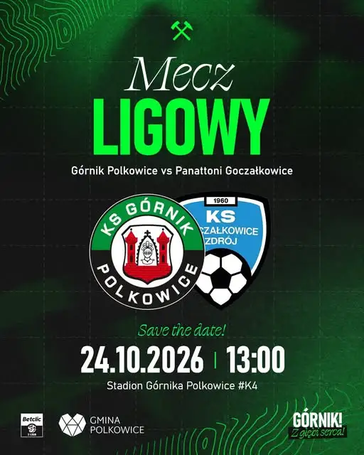 Mecz Górnika Polkowice z Panattoni Goczałkowice-Zdrój – 24 października, wstęp wolny