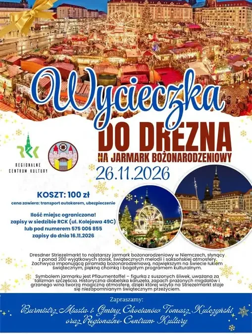 Wycieczka do Drezna na jarmark bożonarodzeniowy za 100 zł – zapisy do 16 listopada
