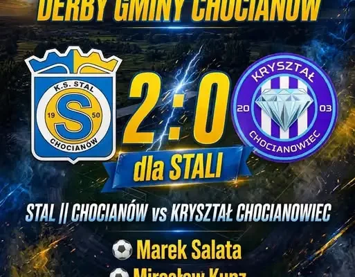 Derby gminy Chocianów dla Stali II – rezerwy pokonują Kryształ 2:0