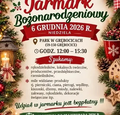 Jarmark Bożonarodzeniowy w Grębocicach: trwają zapisy dla wystawców