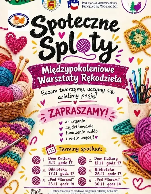 Społeczne Sploty: międzypokoleniowe warsztaty rękodzieła w Przemkowie