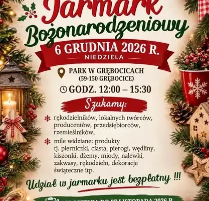 Jarmark Bożonarodzeniowy w Grębocicach – zaproszenie dla wystawców